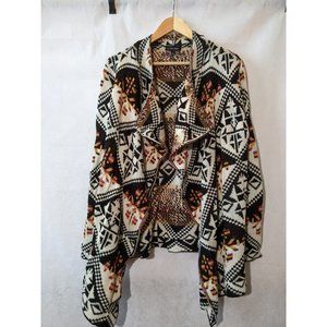 Love University Women's Open Front Long Sleeve Cardigan Sweater Size L
